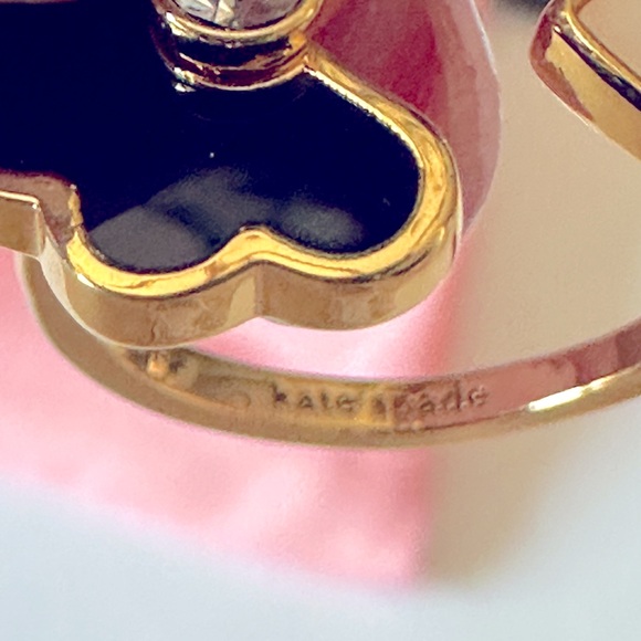 ♠️ KATE SPADE •NEW YORK •Heart Ring Cream/Clover. - Picture 7 of 7